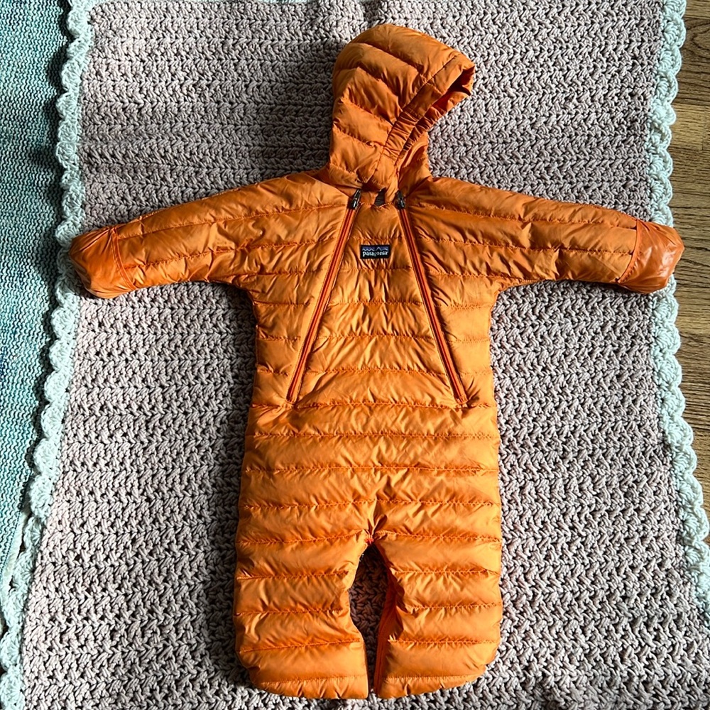 Patagonia baby snowsuit